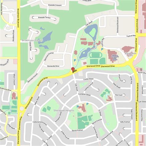 Sherwood Park Map .